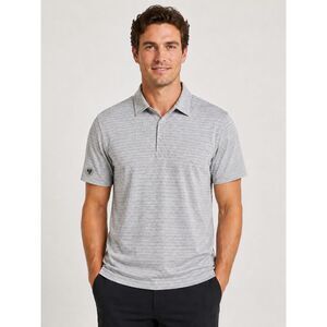 Travis Mathew Golf Polo Shirt Mens S Gray Dot Stretch Short Sleeve Country Club